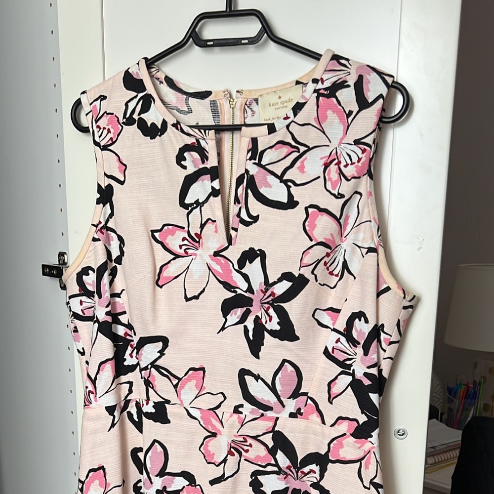 Kate Spade Mid-Thigh Floral Fitted Dress